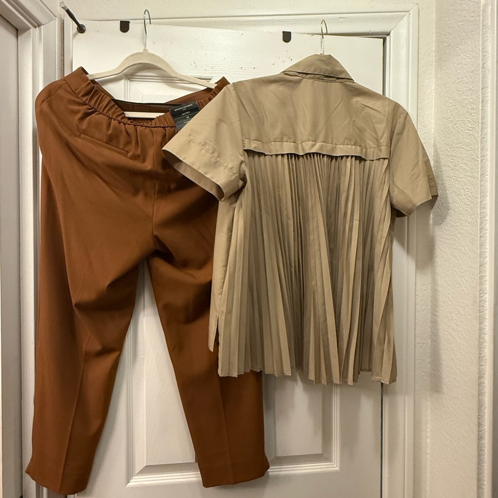 Banana Republic Brown Ankle Cropped Pants